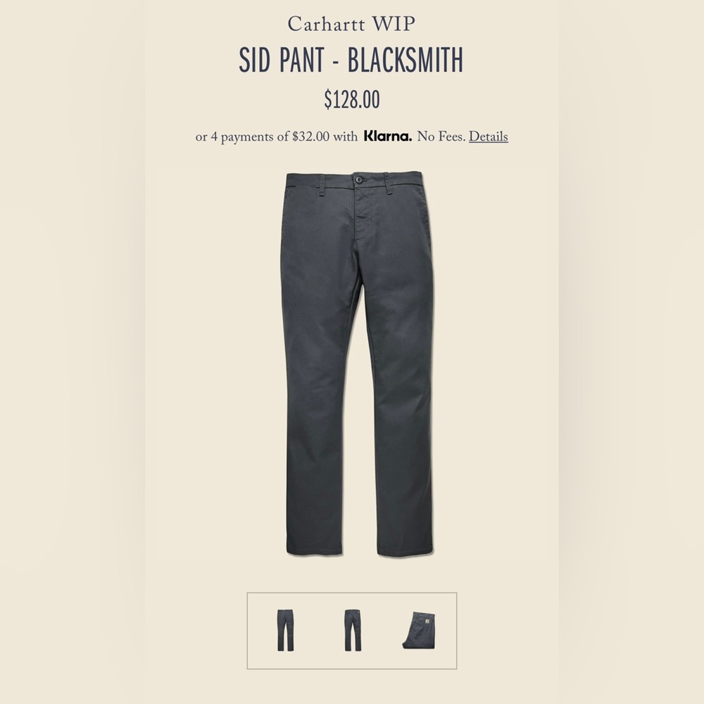 Carharrt WIP - SID Pant